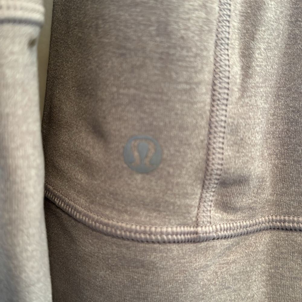 Lululemon hoodie, full zip, scuba neck, full length, purple. Size 10 - Picture 8 of 10